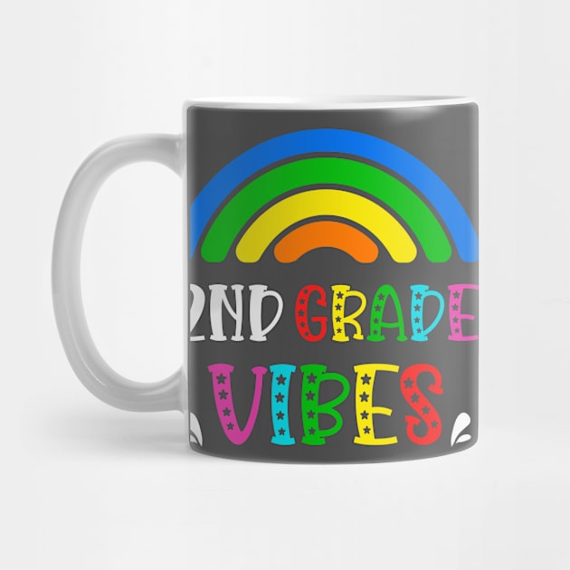 2nd Grade Vibes Rainbow Back to School Kids by AimArtStudio